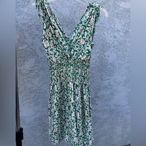 Floral Green Dress